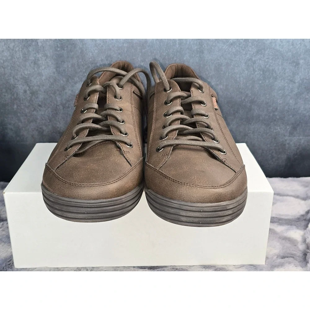 NWOT‎ Nunn Bush Kore City Walk Sneakers 84819-201 Brown Lace Up Mens 14